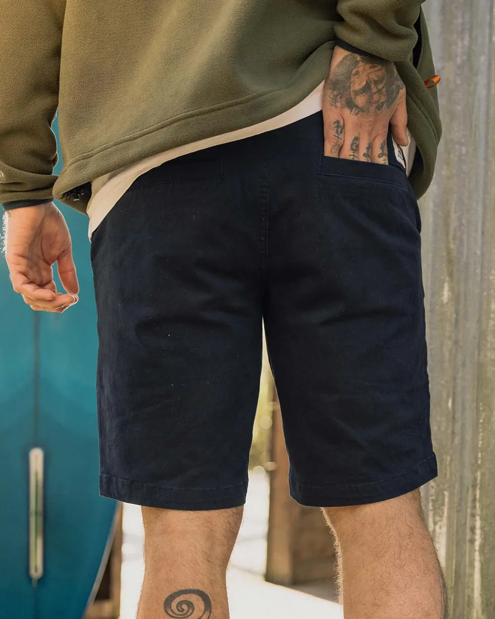 Floris van Bommel Shorts|Best Sellers>365 Organic Cotton Shorts Deep Navy