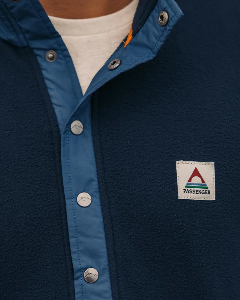 Floris van Bommel Fleece|Fleece>Adrift Recycled Polar Fleece Deep Navy