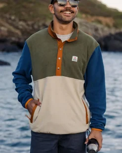 Passenger Fleece|Fleece>Adrift Recycled Polar Fleece Khaki/Oatmeal