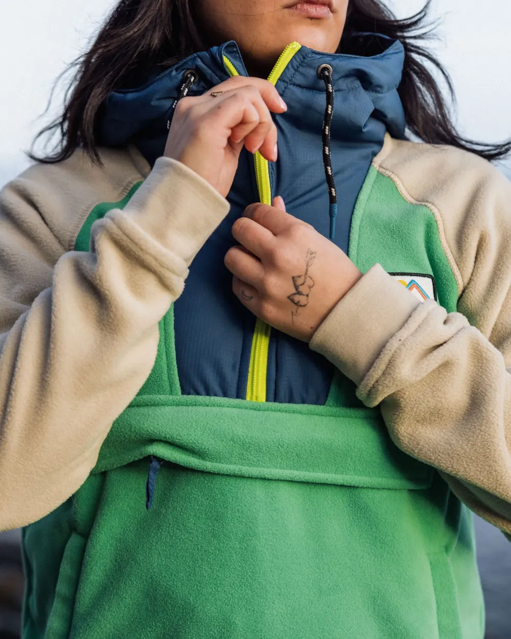 Passenger Fleece|Fleece>Alexander Recycled Polar Hooded Fleece Green Spruce