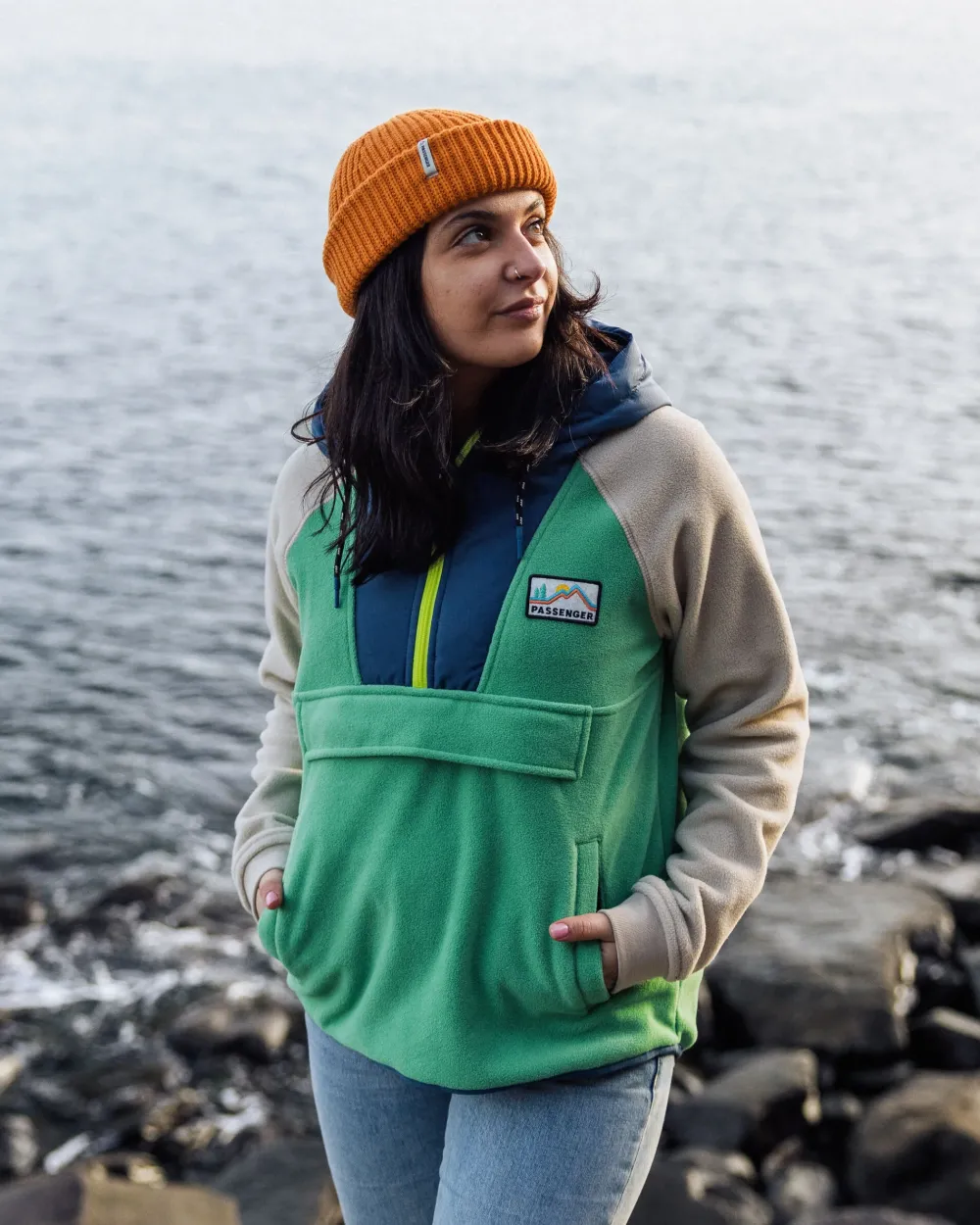 Passenger Fleece|Fleece>Alexander Recycled Polar Hooded Fleece Green Spruce