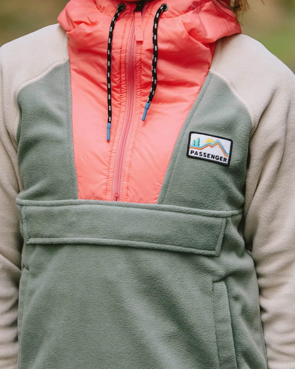 Passenger Fleece|Fleece>Alexander Recycled Polar Hooded Fleece Pistachio