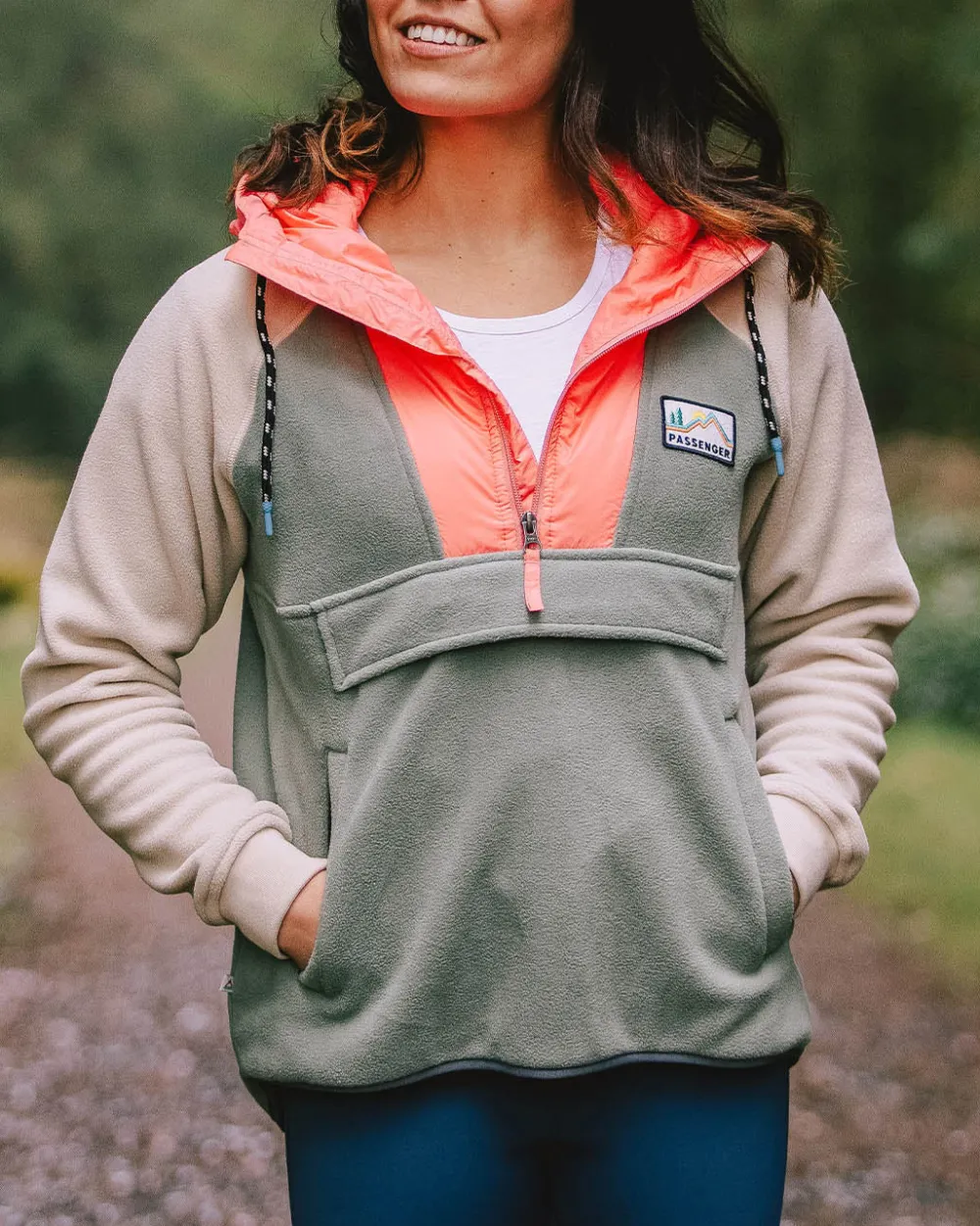 Passenger Fleece|Fleece>Alexander Recycled Polar Hooded Fleece Pistachio