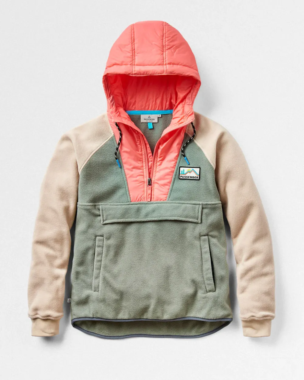 Passenger Fleece|Fleece>Alexander Recycled Polar Hooded Fleece Pistachio