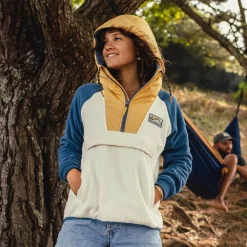 Passenger Fleece|Fleece>Alexander Recycled Polar Hooded Fleece Egret