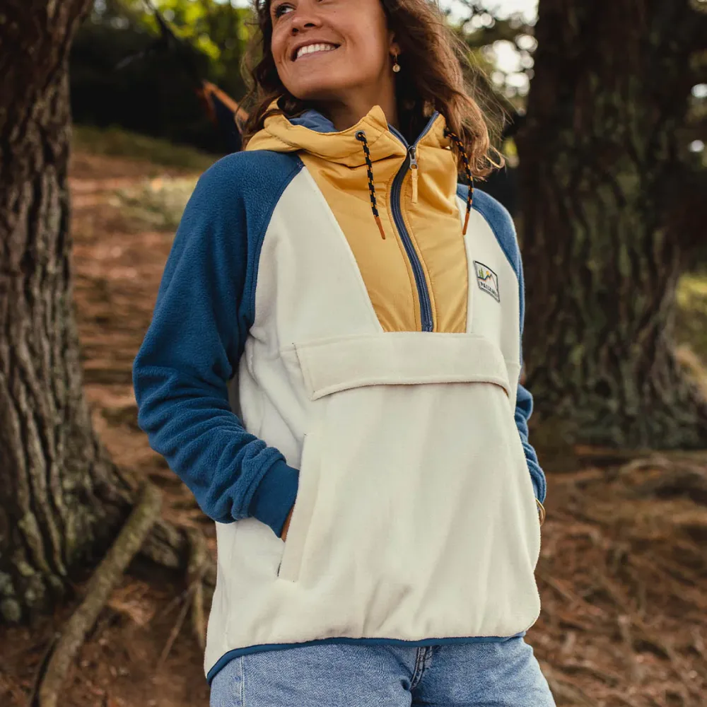 Passenger Fleece|Fleece>Alexander Recycled Polar Hooded Fleece Egret