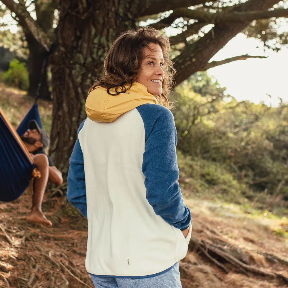 Passenger Fleece|Fleece>Alexander Recycled Polar Hooded Fleece Egret