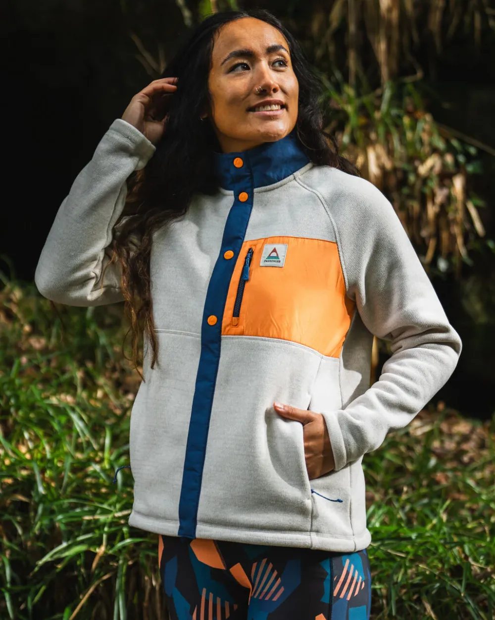Passenger Fleece|Fleece>Amber Recycled Polartec® Fleece Vintage White
