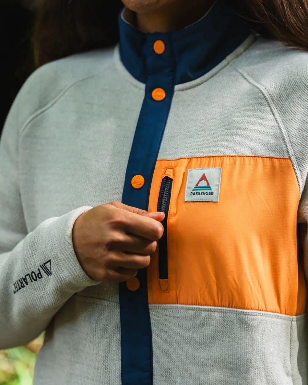 Passenger Fleece|Fleece>Amber Recycled Polartec® Fleece Vintage White