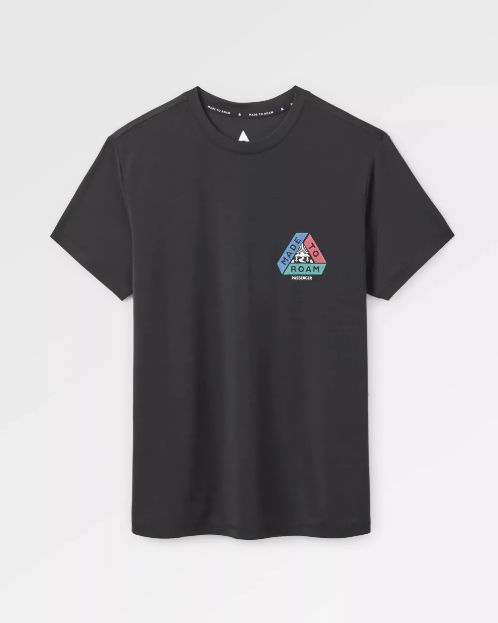 Passenger Tops & T-Shirts|Activewear>Aurora Recycled Active T-Shirt Black