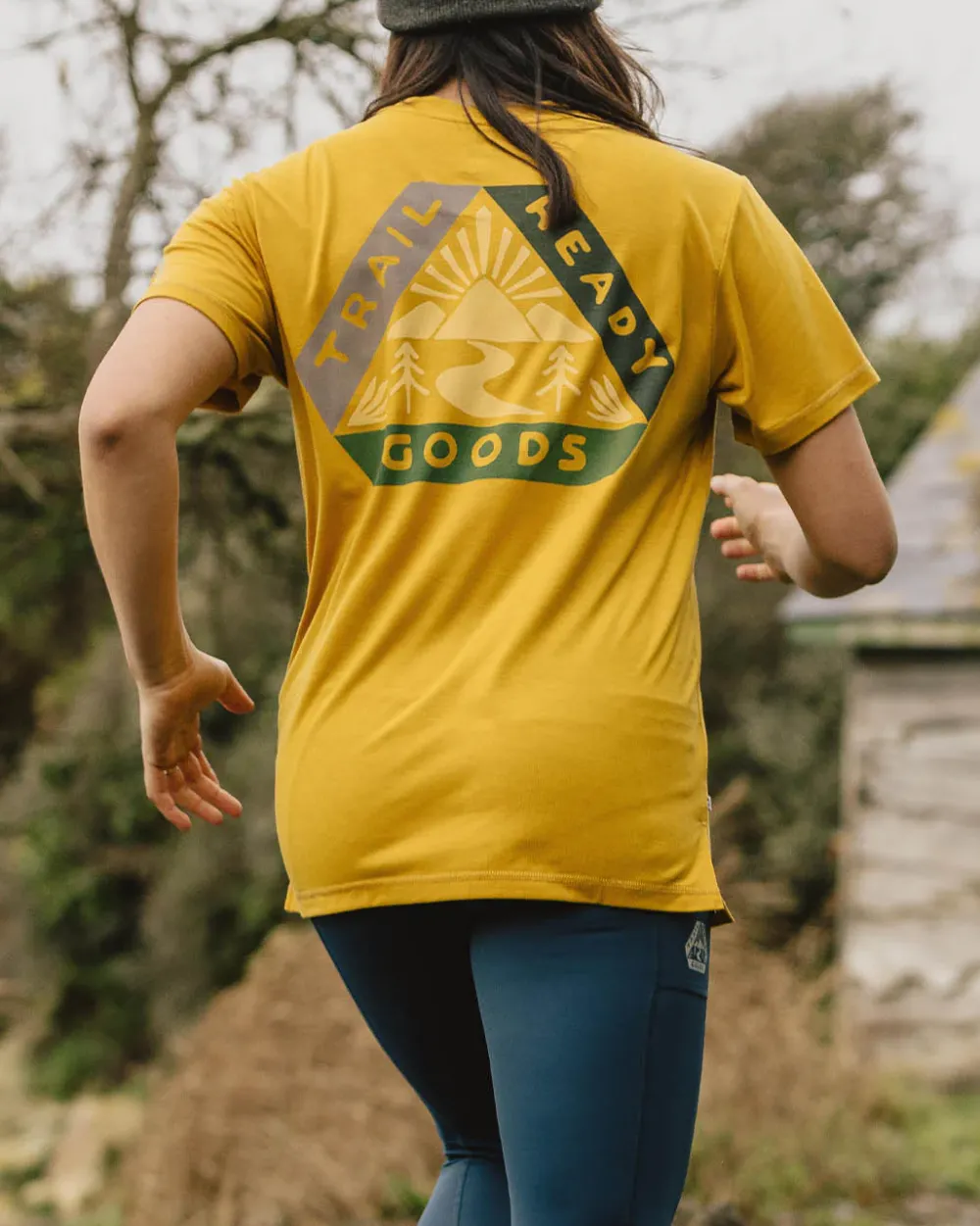 Passenger Activewear|Women's Outlet>Aurora Recycled Active T-Shirt Honey