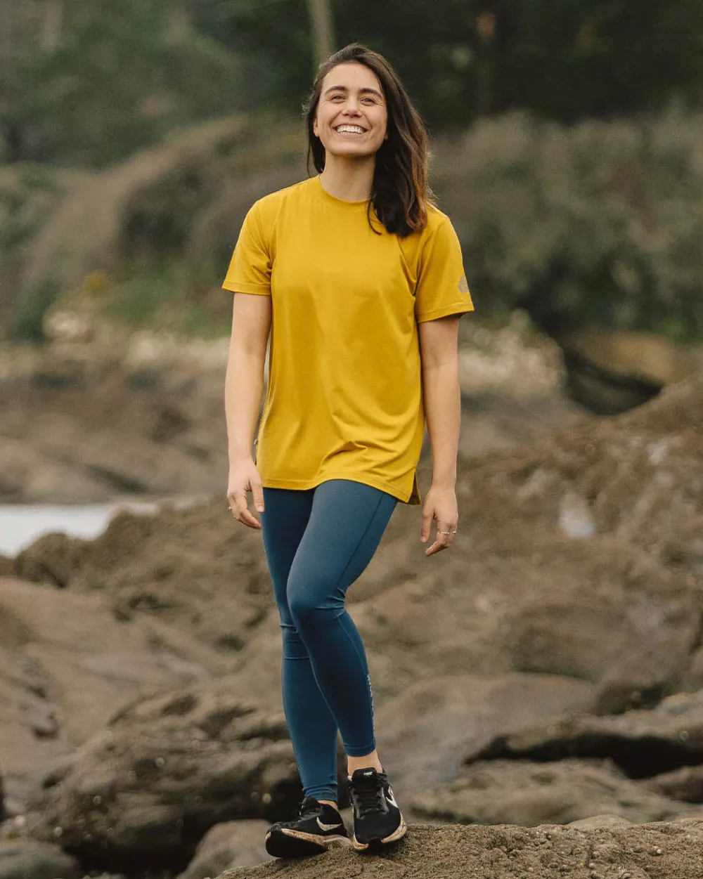 Passenger Activewear|Women's Outlet>Aurora Recycled Active T-Shirt Honey