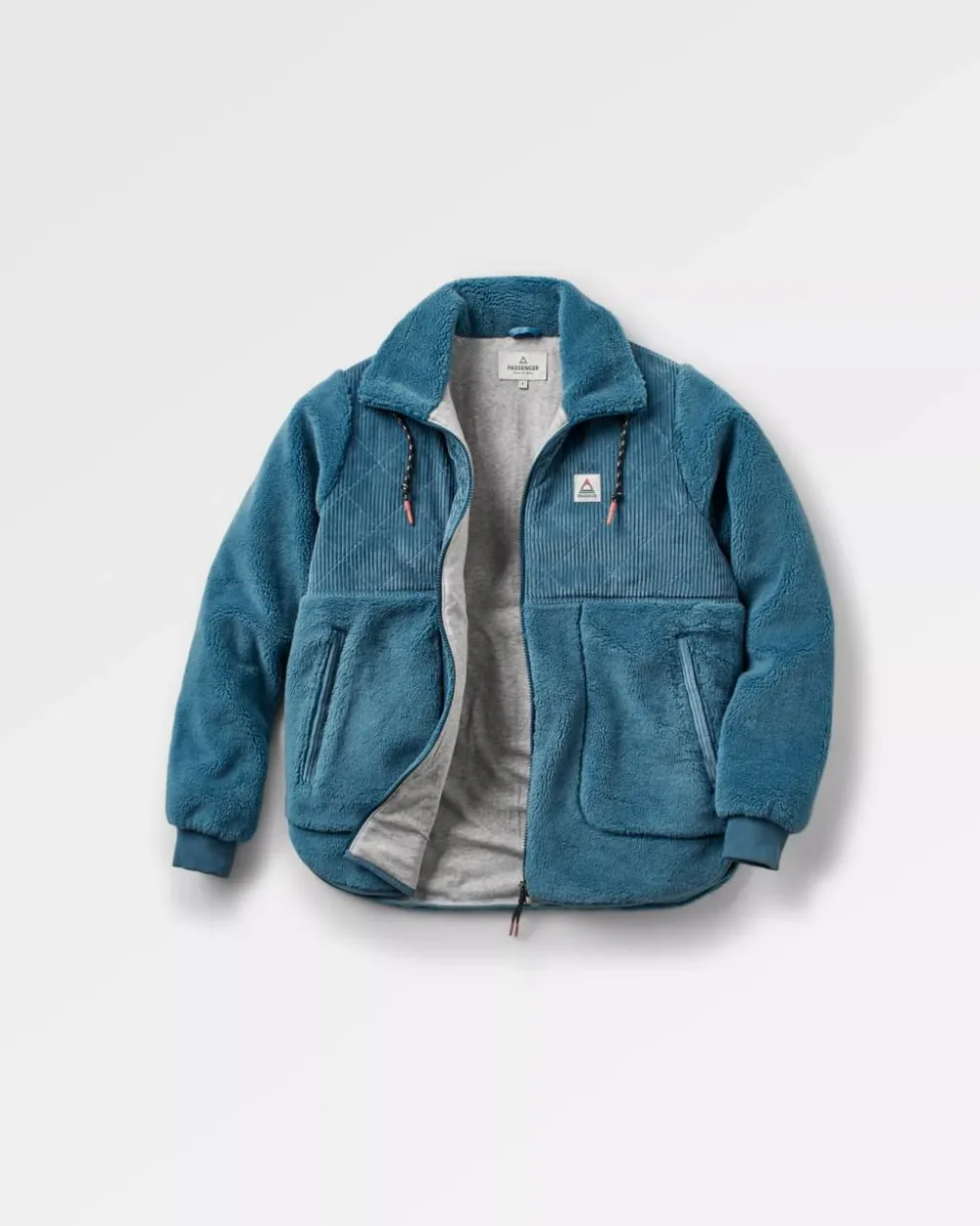 Passenger Fleece|Fleece>Awaken Recycled Deep-Pile Sherpa Fleece Washed Blue