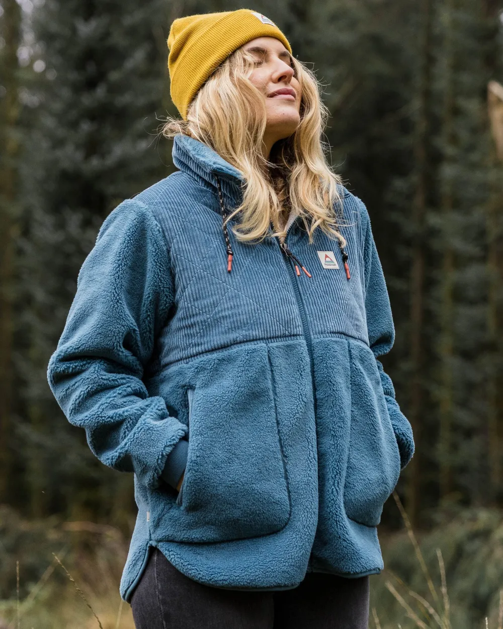Passenger Fleece|Fleece>Awaken Recycled Deep-Pile Sherpa Fleece Washed Blue