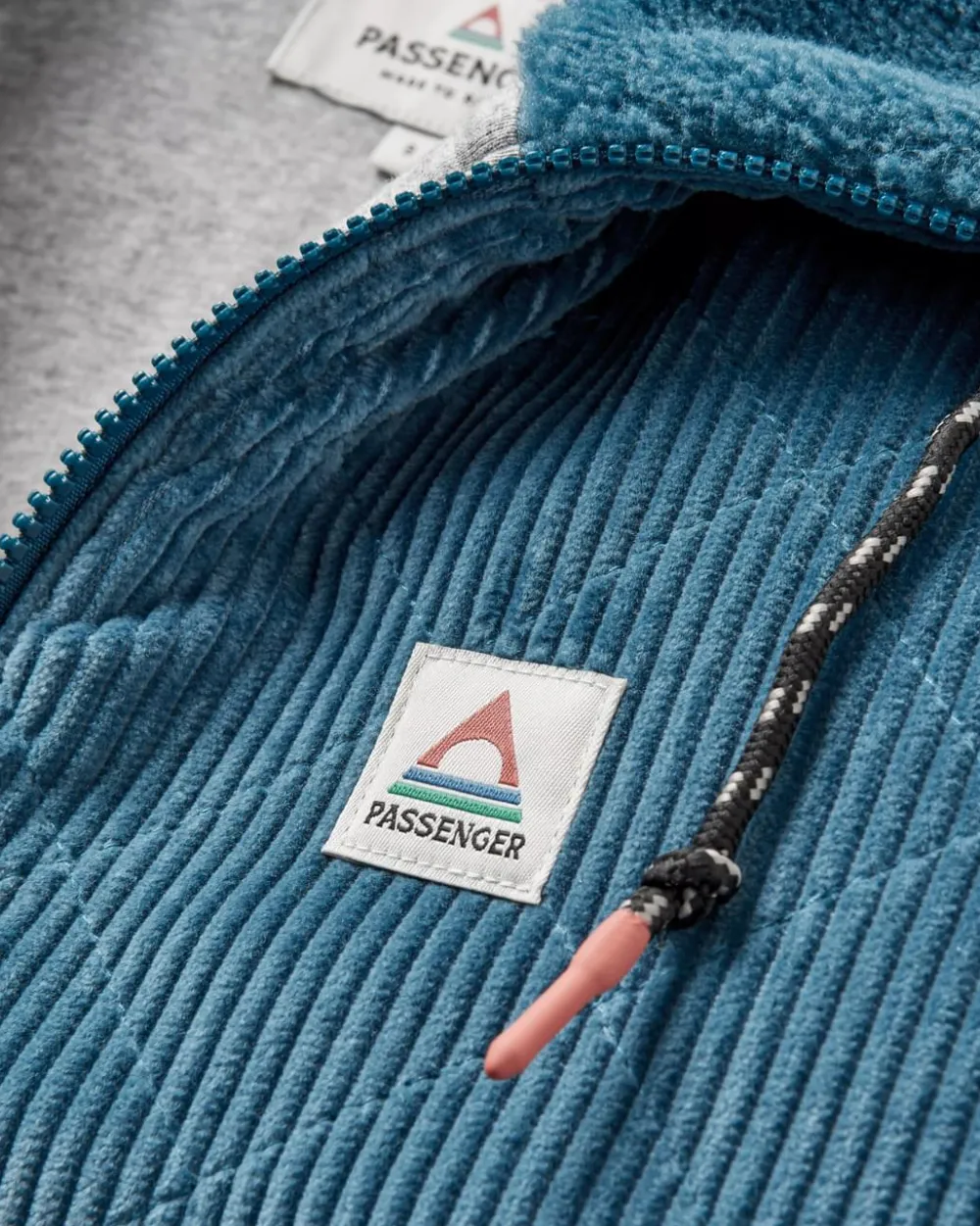 Passenger Fleece|Fleece>Awaken Recycled Deep-Pile Sherpa Fleece Washed Blue