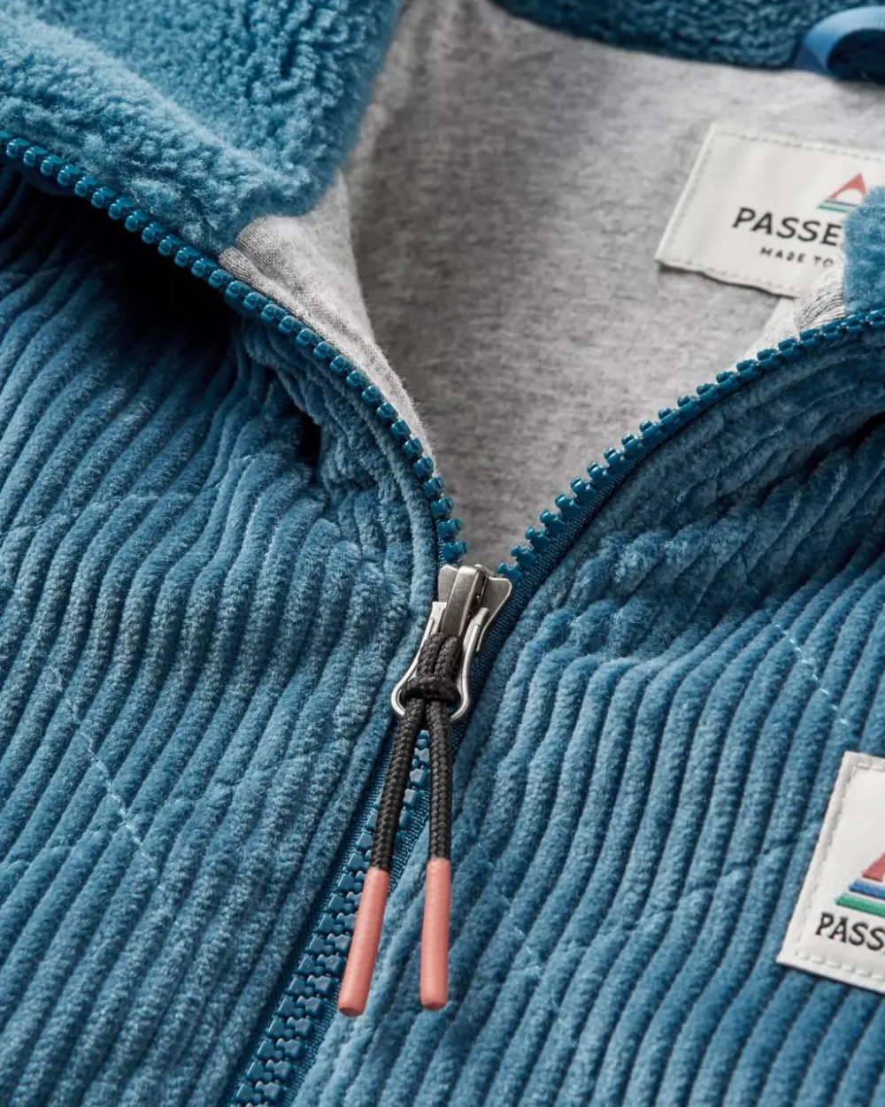 Passenger Fleece|Fleece>Awaken Recycled Deep-Pile Sherpa Fleece Washed Blue