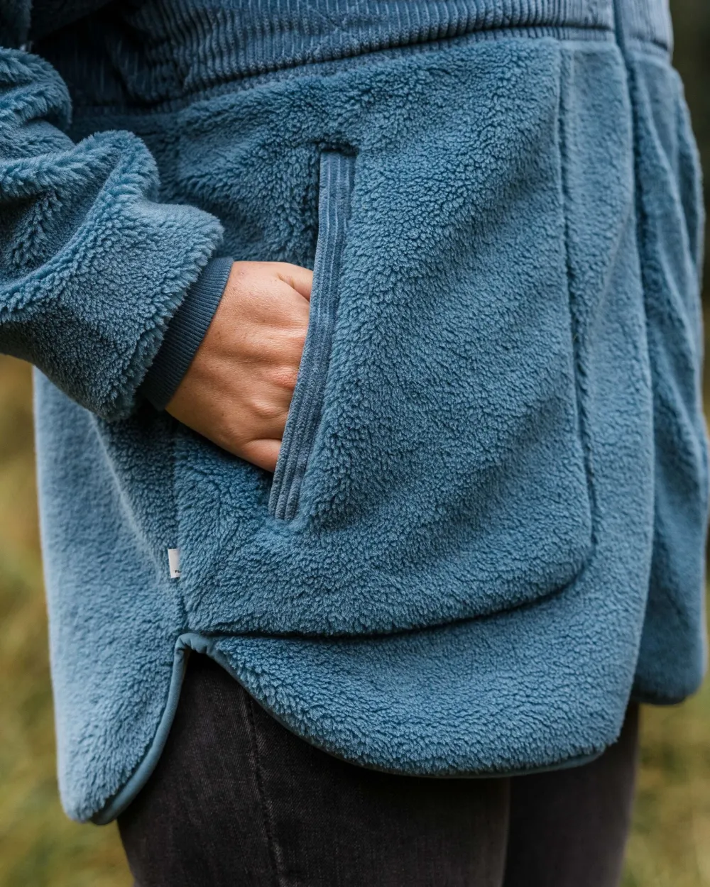 Passenger Fleece|Fleece>Awaken Recycled Deep-Pile Sherpa Fleece Washed Blue