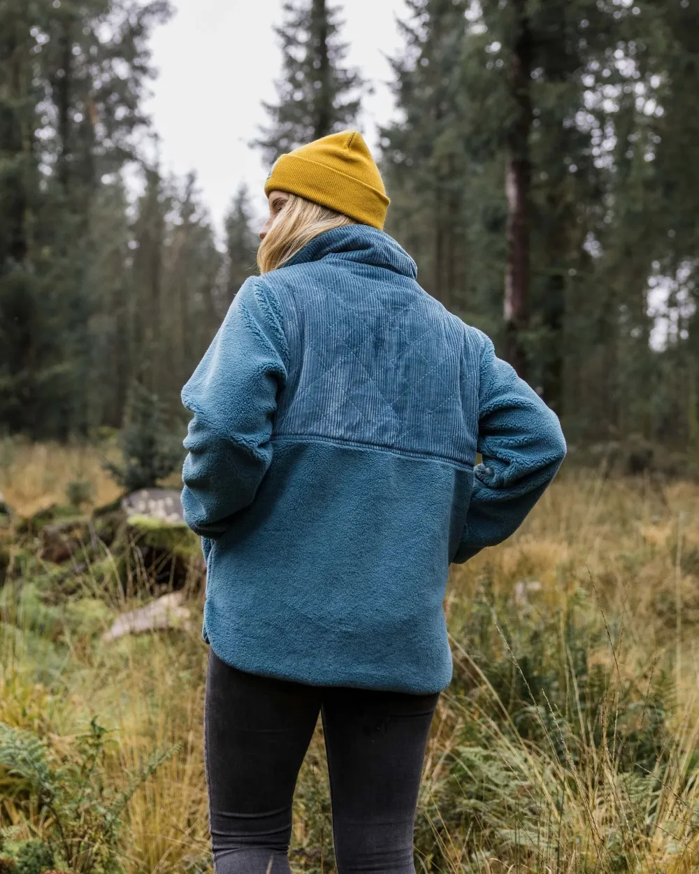 Passenger Fleece|Fleece>Awaken Recycled Deep-Pile Sherpa Fleece Washed Blue