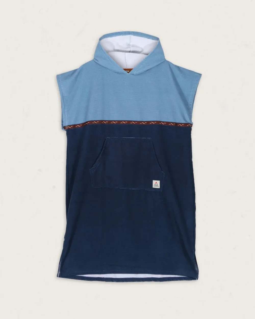 Floris van Bommel Surf Accessories|Surf Accessories>Baja Recycled Towel Poncho Provincial Blue/ Dark Denim