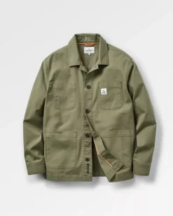 Passenger Shirts|Overshirts>Balsa Canvas Overshirt Khaki
