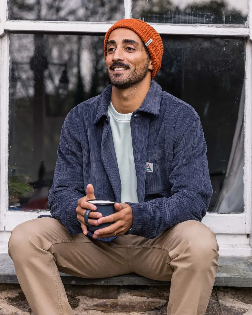 Passenger Shirts|Overshirts>Balsa Cord Overshirt Charcoal