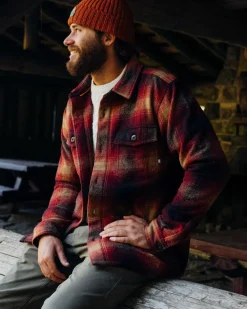 Passenger Shirts|Winter Road Trip Essentials>Barren Heavyweight Overshirt Wine