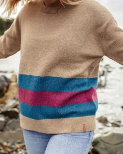 Passenger Knitwear|Women's Outlet>Bay Recycled Knitted Jumper Sand