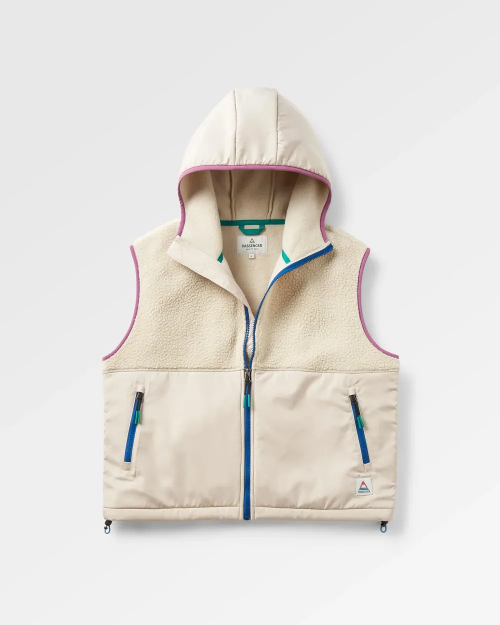 Passenger Fleece|Fleece>Beebalm Recycled Sherpa Fleece Vest Oatmeal