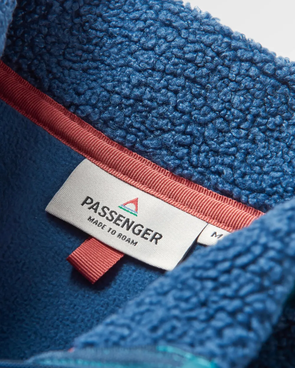 Floris van Bommel Fleece|Fleece>Born Explorer Recycled Polar-Lined Sherpa Fleece Dark Denim