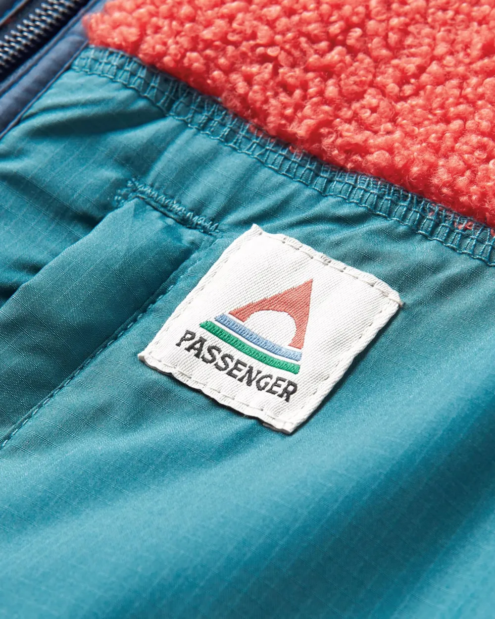 Floris van Bommel Fleece|Fleece>Born Explorer Recycled Polar-Lined Sherpa Fleece Cardinal