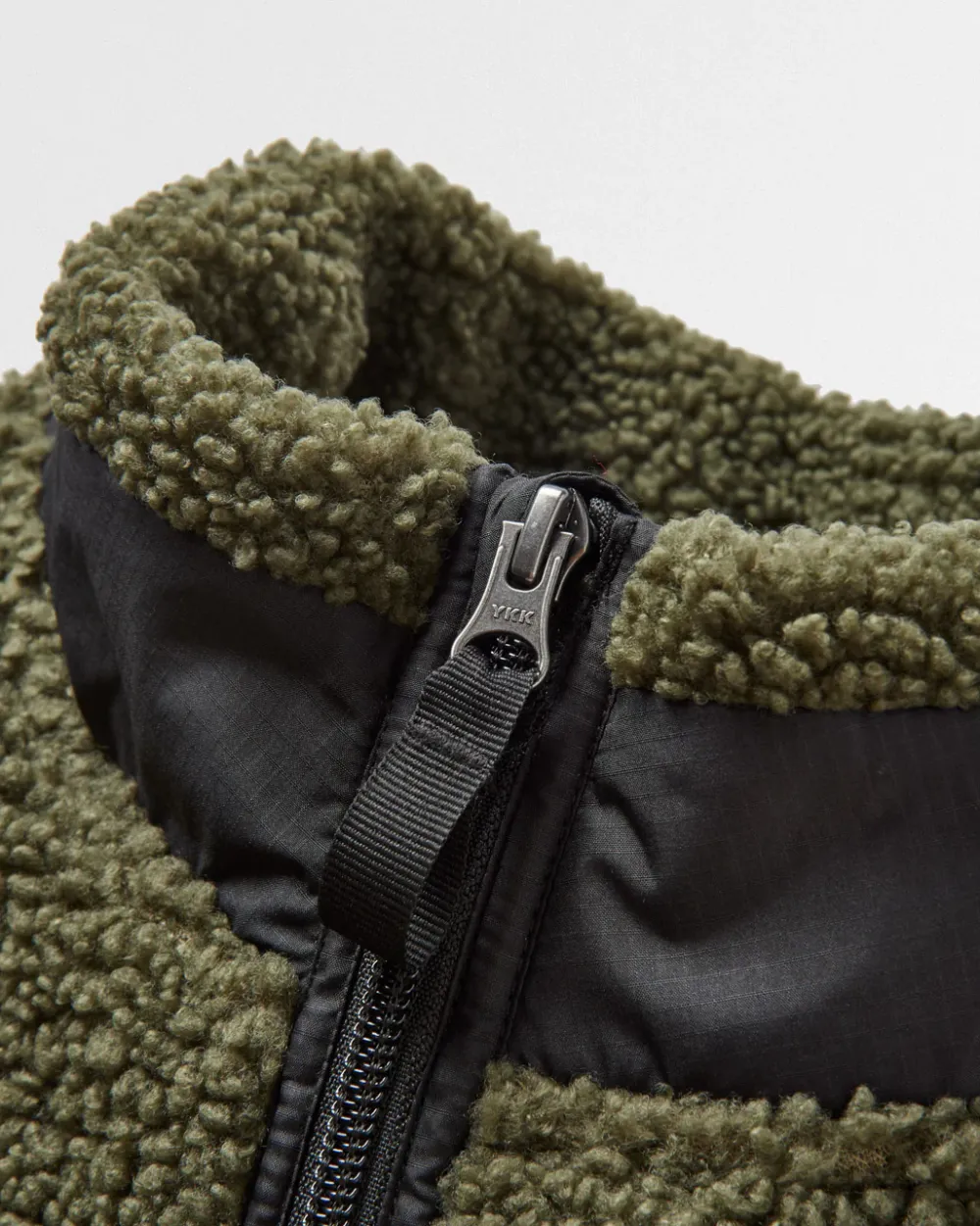 Floris van Bommel Fleece|Fleece>Born Explorer Recycled Polar-Lined Sherpa Fleece Khaki