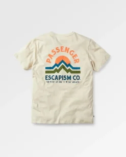 Passenger Tops & T-Shirts>Breathe Recycled Cotton Marl T-Shirt Milky Marl