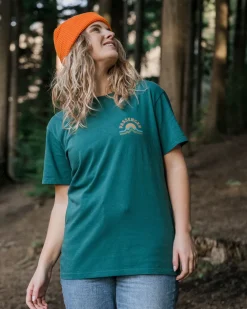 Passenger Tops & T-Shirts|Winter Road Trip Essentials>Breathe Recycled Cotton Oversized T-Shirt Mediterranean