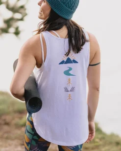 Passenger Tank Tops|Tops & T-Shirts>Breezy Recycled Active Tank Top White