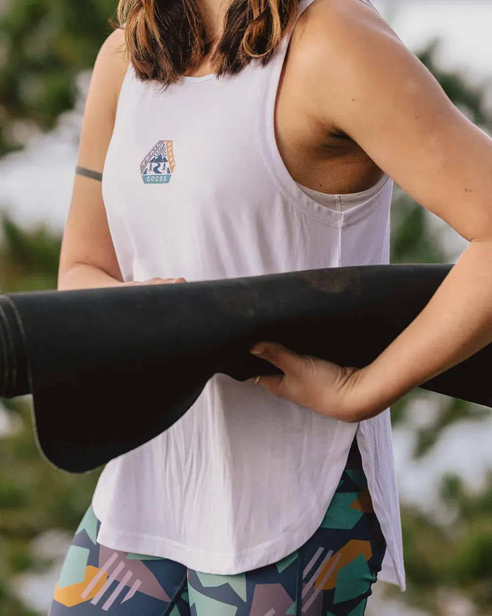 Passenger Tank Tops|Tops & T-Shirts>Breezy Recycled Active Tank Top White