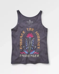 Passenger Tank Tops|Tops & T-Shirts>Bud Recycled Cotton Vest Charcoal