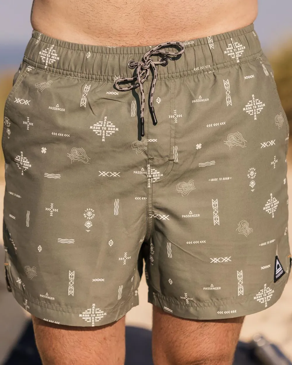 Floris van Bommel Shorts|Men's Outlet>Cali Recycled Swim Short Olive Made To Roam