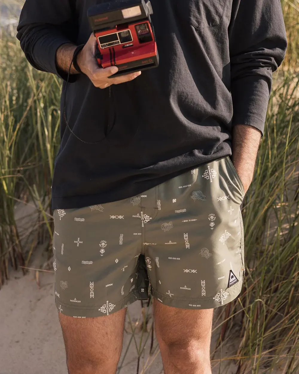 Floris van Bommel Shorts|Men's Outlet>Cali Recycled Swim Short Olive Made To Roam