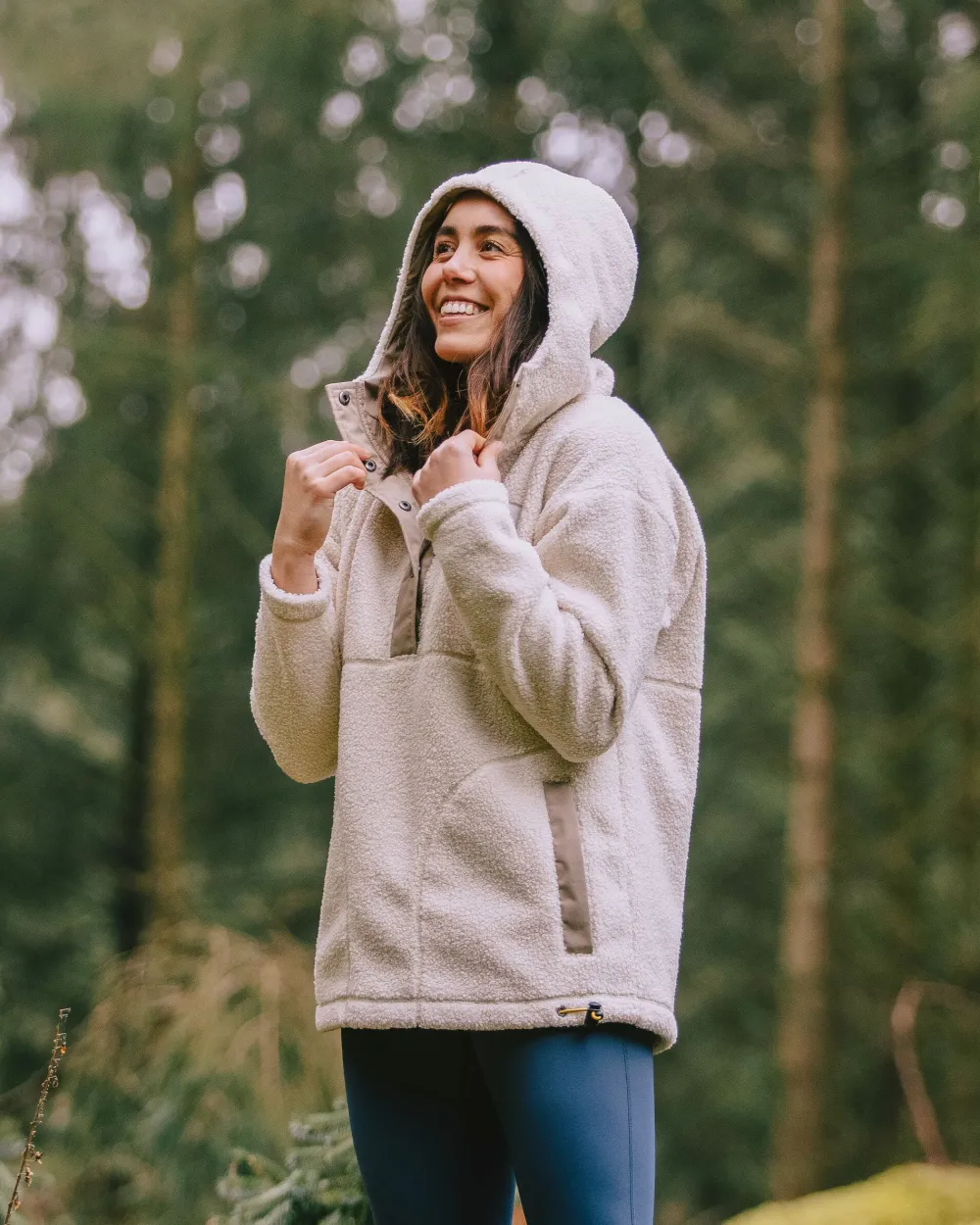 Passenger Fleece|Fleece>Calla Hooded Pullover Recycled Fleece Birch