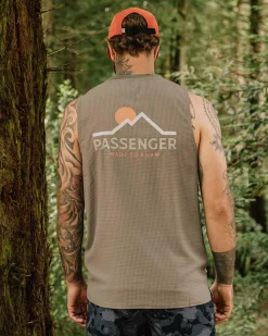 Passenger T-Shirts & Tank Tops|Men's Outlet>Calling Active Recycled Vest Dusty Olive