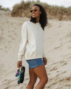 Passenger Hoodies & Sweatshirts|Women's Outlet>Chica Recycled Cotton Oversized Sweatshirt Birch