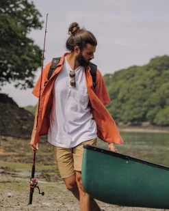 Passenger Shirts|Men's Outlet>Chill Textured Short Sleeve Shirt Bruschetta