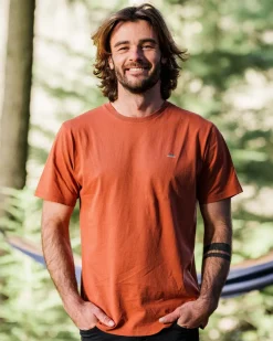 Passenger T-Shirts & Tank Tops|Men's Outlet>Classic Logo Recycled Cotton T-Shirt Baked Clay