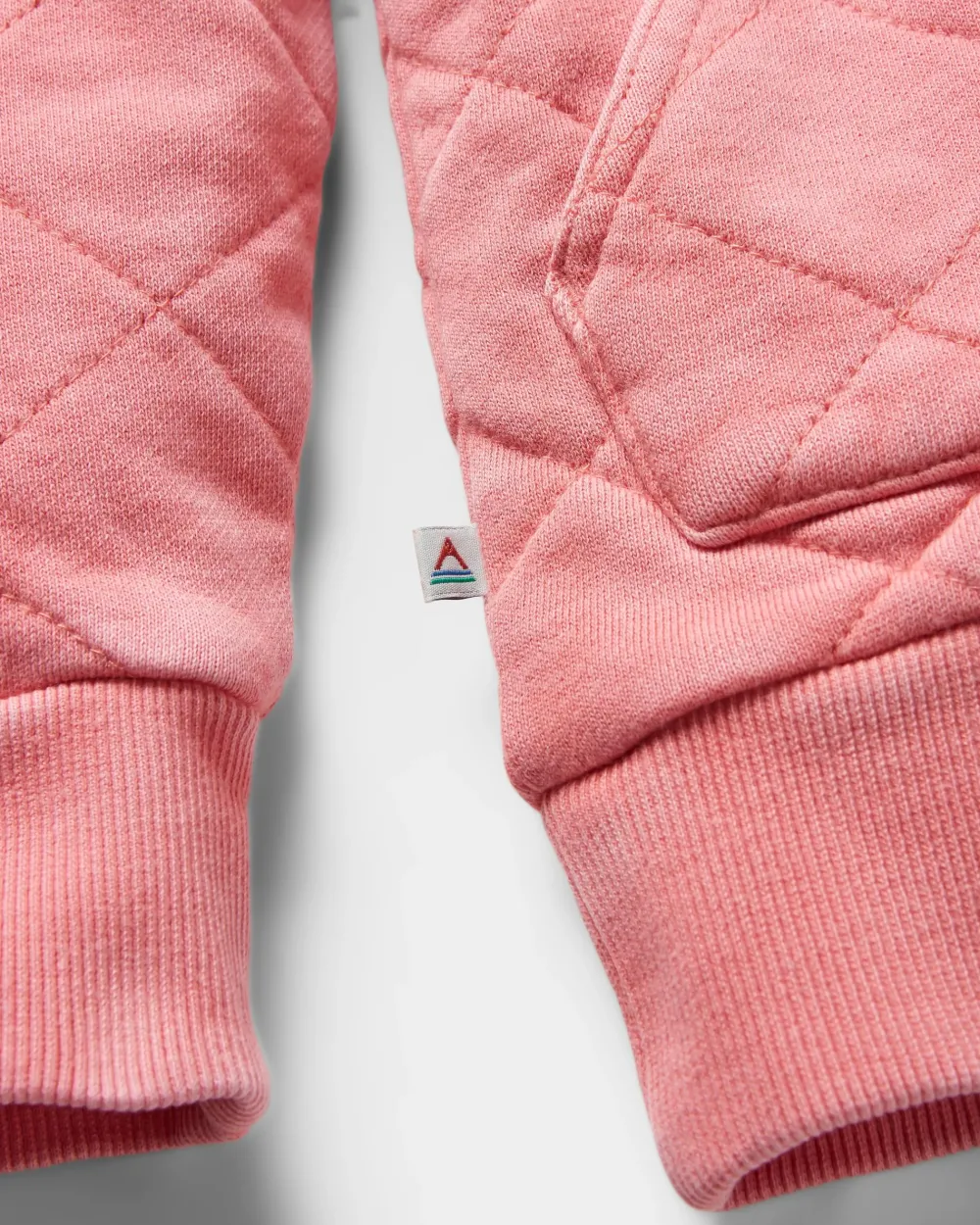 Passenger Hoodies & Sweatshirts|Activewear>Clementine Recycled Quilted Popper Up Hoodie Shell Pink