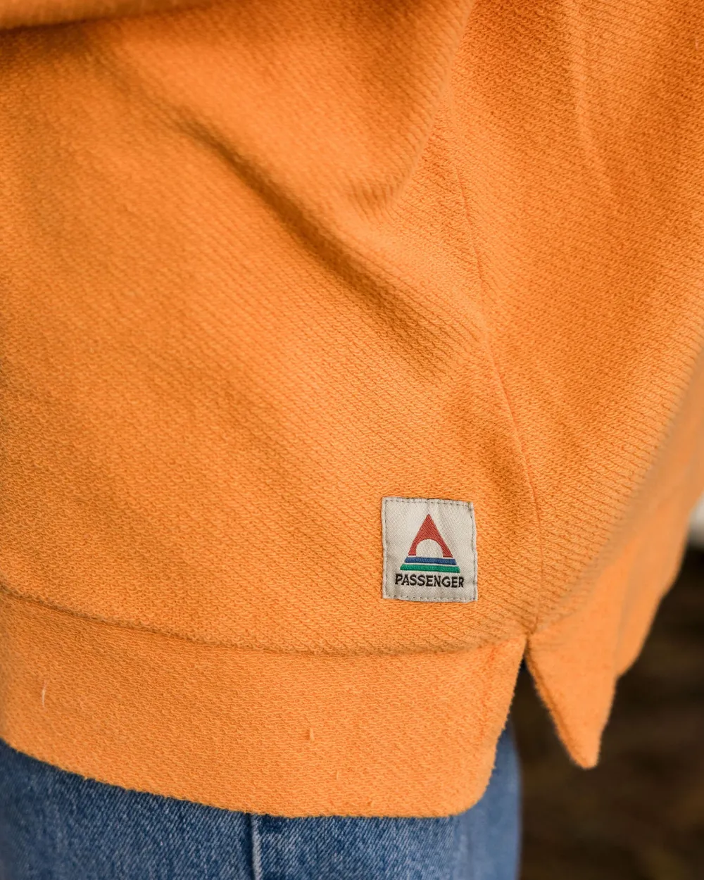 Passenger Hoodies & Sweatshirts|Women's Outlet>Clove Organic Cotton Textured Hoodie Apricot
