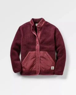 Passenger Fleece|Fleece>Clover Recycled Deep-Pile Sherpa Fleece Wine