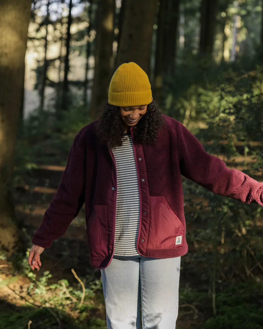 Passenger Fleece|Fleece>Clover Recycled Deep-Pile Sherpa Fleece Wine