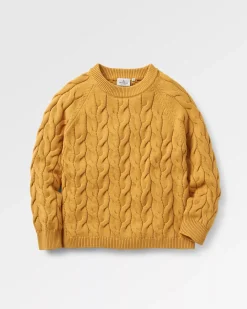 Passenger Knitwear|Women's Outlet>Comfort Organic Knitted Jumper Mustard Gold
