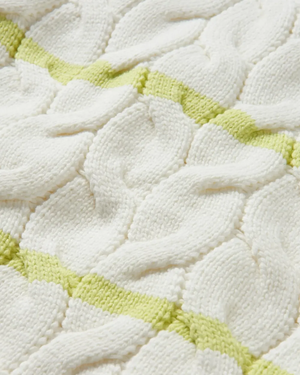 Passenger Knitwear|Winter Road Trip Essentials>Comfort Stripe Organic Knitted Jumper Lime Stripe