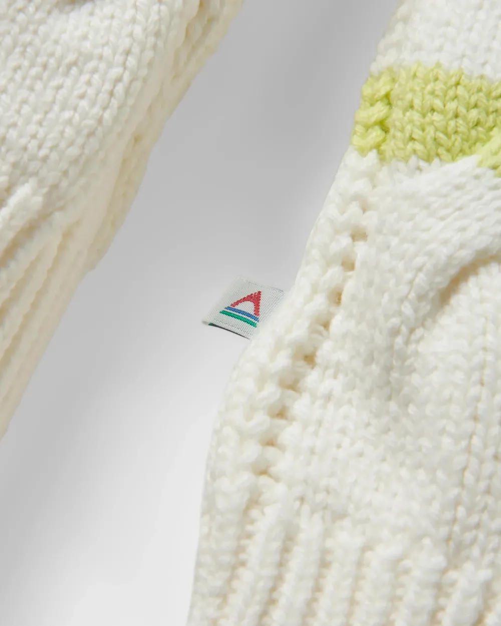 Passenger Knitwear|Winter Road Trip Essentials>Comfort Stripe Organic Knitted Jumper Lime Stripe